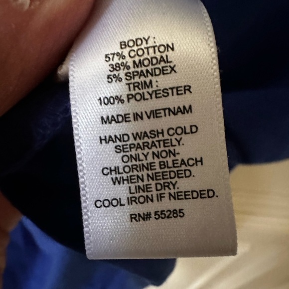 Express Top Size S/P‎ Mesh top, Cotton Cobalt Blue - Picture 4 of 4